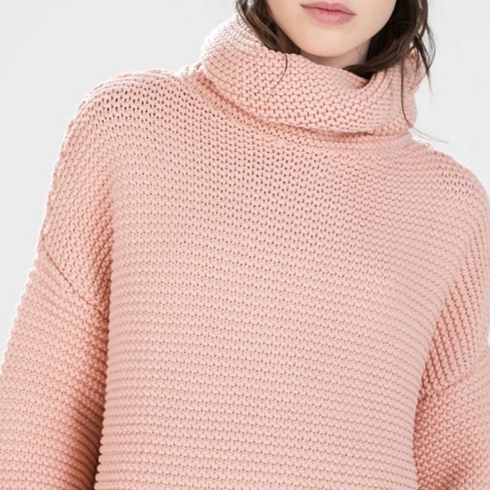 Zara Blush Pink Chunky Knit Sweater